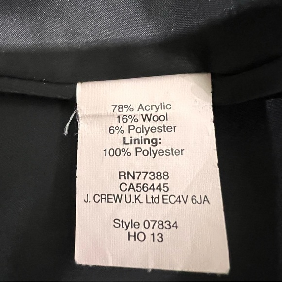 $128 J.CREW SHIRTTAIL MINI SKIRT PIPED TWEED Green & Black RETRO Size 10 - Picture 6 of 9